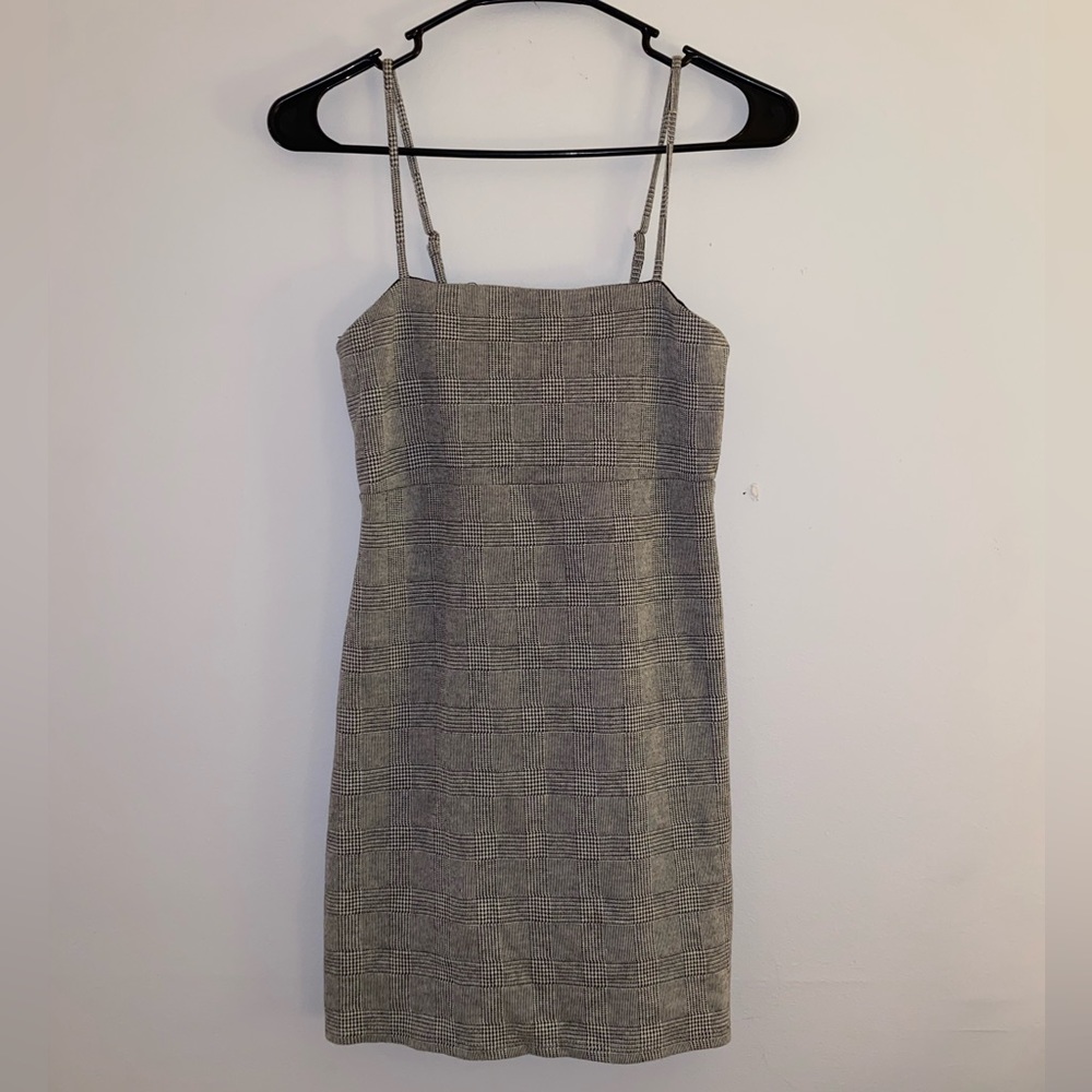 Plaid Print Mini Dress